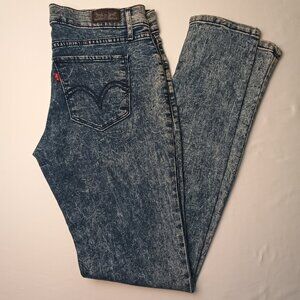 Levi's 524 Skinny Jeans Size 9 Low Rise Acid Wash